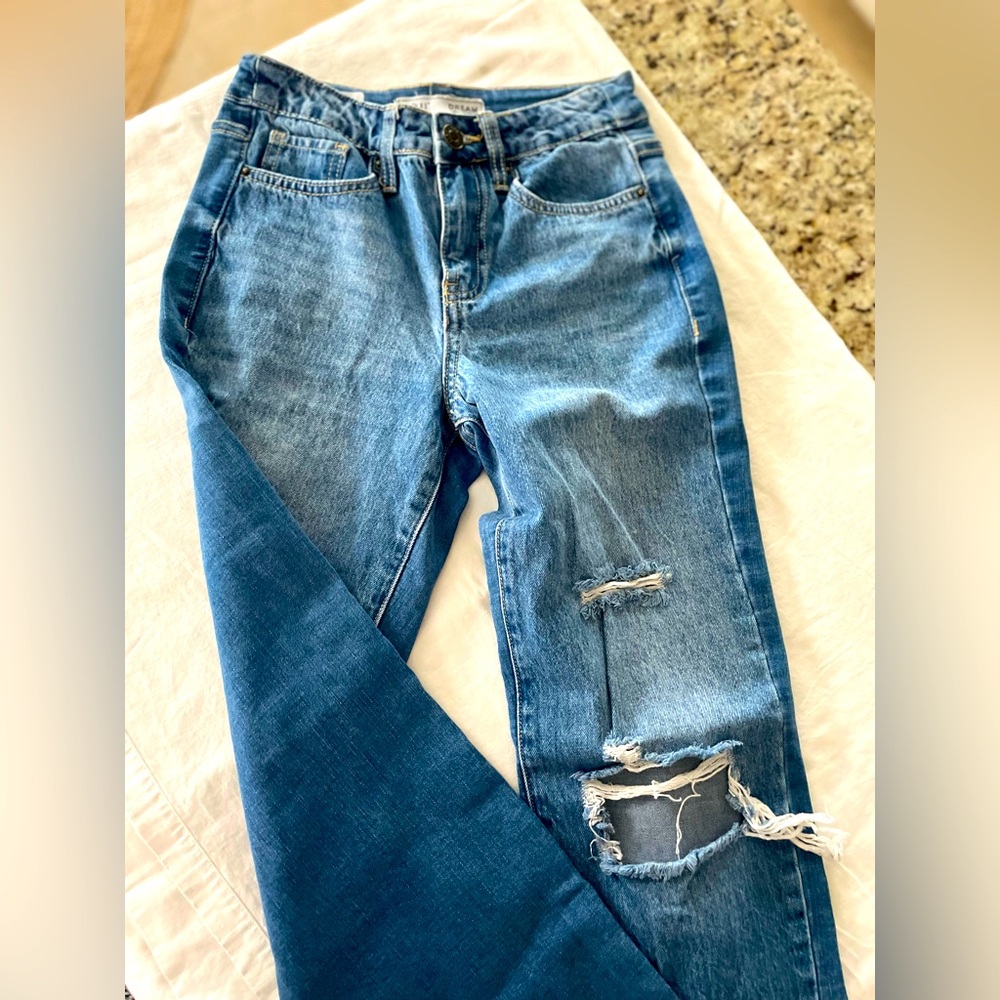YMI dream authentic denim jeans.  Size 1‎ or a 25. In good used condition.